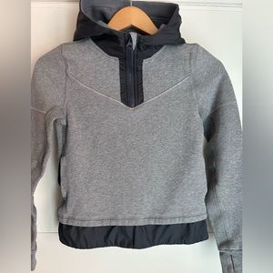 IVIVVA Girls size 10 grey 1/4 zip pullover jacket